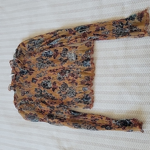 Free PEOPLE Hello There Sheer Top XS - Picture 2 of 9